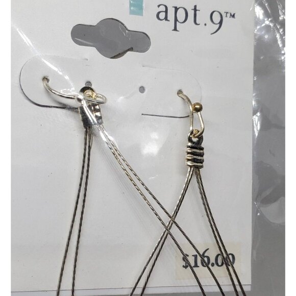 Apt. 9 Strike Point E22117 Designer Gemstone Dangling Earrings – Elegant - Picture 8 of 12